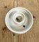 Vintage White Porcelain Ceiling Light with Frosted Glass, 1970s 6