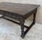 19th Century French Hand Carved Walnut Two-Sided Desk, 1860s, Image 3