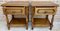 20th Century Spanish Nightstands with One Drawer and Iron Hardware and One Open Shelf, 1950s, Set of 2, Image 11