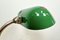 Vintage Green Enamel Bank Lamp, 1950s 12