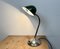 Lámpara de banco vintage de esmalte verde, años 50, Imagen 19