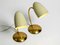 Deutsche Mid-Century Moderne Tischlampen aus Messing mit Metallschirmen, 1950er, 2er Set 20