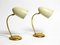 Deutsche Mid-Century Moderne Tischlampen aus Messing mit Metallschirmen, 1950er, 2er Set 19