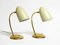 Mid-Century Modern German Brass Table Lamps with Metal Shades, 1950s, Set of 2, Image 2