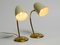 Mid-Century Modern German Brass Table Lamps with Metal Shades, 1950s, Set of 2, Image 5