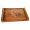 Art Deco Brown Tray in Wood, France, 1940s, Image 1