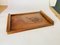 Art Deco Brown Tray in Wood, France, 1940s, Image 6