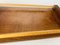 Kleine Art Deco Platte aus Holz, Braun & Beige Farbe, Frankreich, 1940er 3