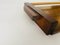 Kleine Art Deco Platte aus Holz, Braun & Beige Farbe, Frankreich, 1940er 4