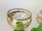 Wine Glasses in Green Gilt Color, France, 1940s, Set of 2 5