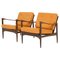 Mid-Century Scandinavian Lounge Chairs Candidate attributed to Ib Kofod Larsen, 1960s, Set of 2 1