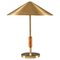 Modern Swedish Table Lamp in Brass attributed to Boréns, 1950s, Image 1