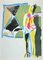 Marcello Avenali, Asymmetrische Abstrakte Komposition, Lithographie, 1960er 1