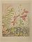 Anne Gallion-Krohn, Blumen, Pflanzen und Pilze, Mitte des 20. Jahrhunderts, Tinte & Aquarell 1