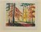 Micheline Froun, Autumn Landscape, Drawing, Mid 20th Century 1
