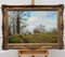 James Wright, English Countryside with Horses, 1990, Oil Painting, Framed 10