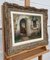 French Stone Cottage Building & Interior, Early 20th Century, Oil, Framed 2