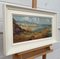 Charles Wyatt Warren, Impasto Coastal Harbour Scene with Mountains in Wales, Mitte 20. Jh., Öl, gerahmt 2