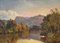 Alfred De Breanski Snr, Tree-Lined River Landscape in the Scottish Highlands, 19th Century, Oil Painting, Framed 2