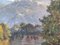 Alfred De Breanski Snr, Tree-Lined River Landscape in the Scottish Highlands, 19th Century, Oil Painting, Framed 6