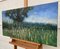 Colin Halliday, Summer Meadow Landscape with Tree, Impasto Oil Painting, 2012, Framed, Image 4