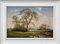 Peter Symonds, Rural Winter Scene with Oak Trees in England, 1995, Oil, Framed 13