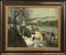 Georges Charles Robin, Port-Villez Neige Riverscape, 1950, Olio su tela, Incorniciato, Immagine 7