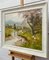 Laszlo Neogrady, escena del río de la aldea de campo con flor de árbol, figura y gansos, 1925, pintura, enmarcado, Imagen 8