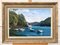 Peter Symonds, Boats on River Yealm, Devon England, 2003, Oil Painting, Framed 8