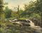 Tobias Everet Spence, paisaje de bosque fluvial, siglo XX, pintura al óleo, enmarcado, Imagen 11