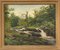 Tobias Everet Spence, paisaje de bosque fluvial, siglo XX, pintura al óleo, enmarcado, Imagen 13