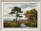 Robert Egginton, Paesaggio fluviale delle Highlands scozzesi, XX secolo, Dipinto ad olio, Incorniciato, Immagine 13