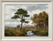 Robert Egginton, River Landscape of the Scottish Highlands, 20th Century, Oil Painting, Framed 13