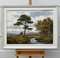 Robert Egginton, paisaje fluvial de las tierras altas de Escocia, siglo XX, pintura al óleo, enmarcado, Imagen 12