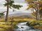 Robert Egginton, paisaje fluvial de las tierras altas de Escocia, siglo XX, pintura al óleo, enmarcado, Imagen 5