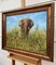 Mark Whittaker, Elefante en la naturaleza, 1997, aceite original, enmarcado, Imagen 5