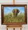Mark Whittaker, Elefante en la naturaleza, 1997, aceite original, enmarcado, Imagen 4