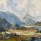 Charles Wyatt Warren, Impasto River Mountain Scene in Wales, Mid-20th Century, Oil Painting, Framed 4