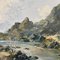 Charles Wyatt Warren, Scène de Montagne Impasto River au Pays de Galles, Milieu du 20e Siècle, Peinture à l'Huile, Encadrée 7