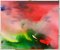 Margaret Francis, Red and Green Modern Abstract Landscape, 2001, Painting 3