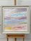 Paesaggio marino impressionista astratto con rosa chiaro, lilla, blu e giallo di artista britannico, 2022, Immagine 8