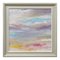 Paesaggio marino impressionista astratto con rosa chiaro, lilla, blu e giallo di artista britannico, 2022, Immagine 1