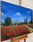 Tim Layzell, Poppy Field in the Sunshine in Europe, 2010, Painting, Framed 2