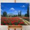 Tim Layzell, Poppy Field in the Sunshine in Europe, 2010, Painting, Framed 7