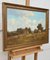 James Wright, Farm Scene with Haystacks in the English Countryside, 1990er, Öl auf Leinwand 12