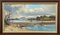 Frank Fitzsimons, Ireland Seascape with Boats & Figures, 1985, Oil, Framed, Image 13