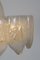Lámpara de araña Mid-Century de cristal de hielo de Doria, Imagen 2