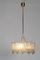 Mid-Century Ice Glass Chandelier from Doria 1