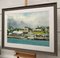 David Coolidge, Pleasure Boats Moored on the River in Florida, 2005, Large Watercolour, Framed 4