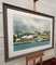 David Coolidge, Pleasure Boats Moored on the River in Florida, 2005, Large Watercolour, Framed 2